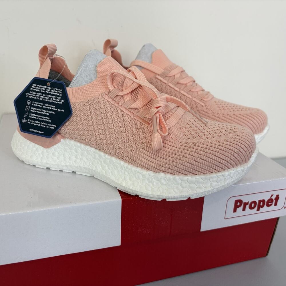 Propét Women's Pink B10 Unite Lace Up Sneakers Shoe Size 5.5 M Comfort Walking